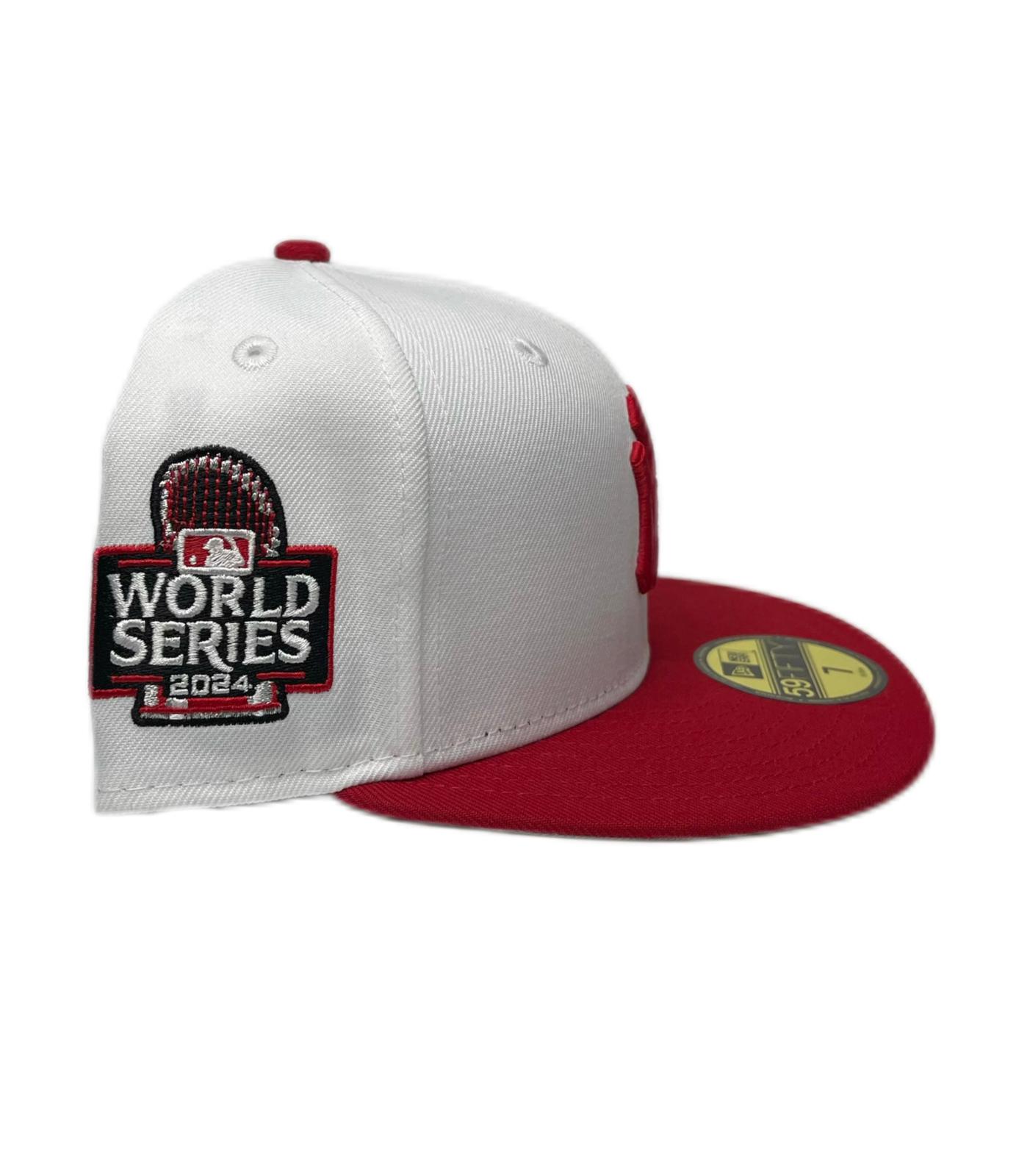 New York Yankees 2024 World Series Fitted Hats-White Red