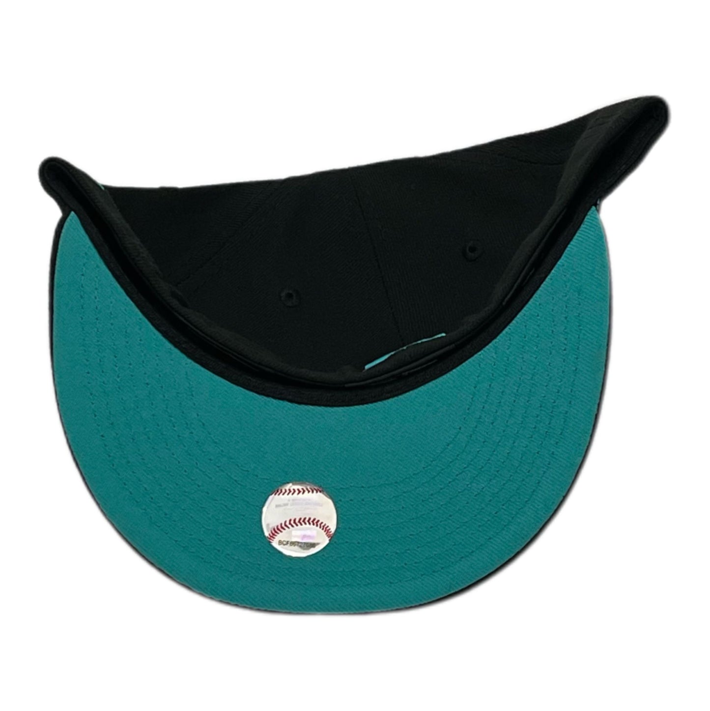 NEW ERA EXCLUSIVE 59FIFTY BLACK FLORIDA MARLINS