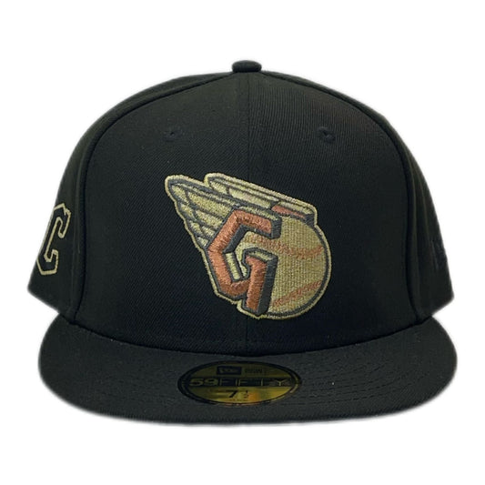 Cleveland Guardians New Era 59Fifty Black Cap Hat