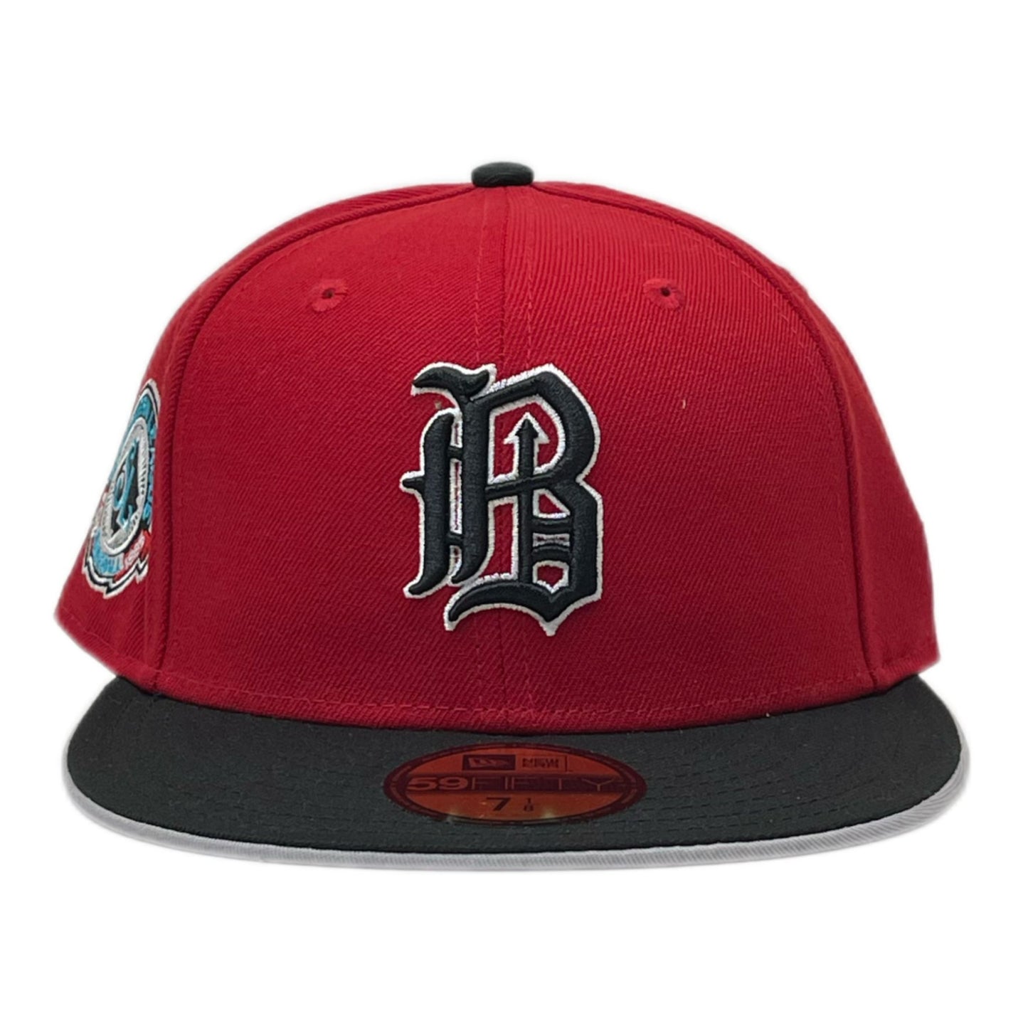 Birmingham Barons "BRED" Colorway  New Era Exclusive Hat Side Patch Edition
