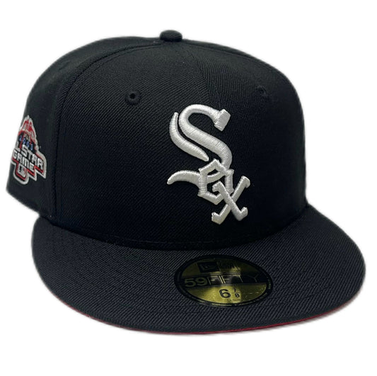 NEW ERA 59FIFTY MLB CHICAGO WHITE SOX ALL STAR GAME 2003 BLACK WOOL / RED UV FITTED CAP