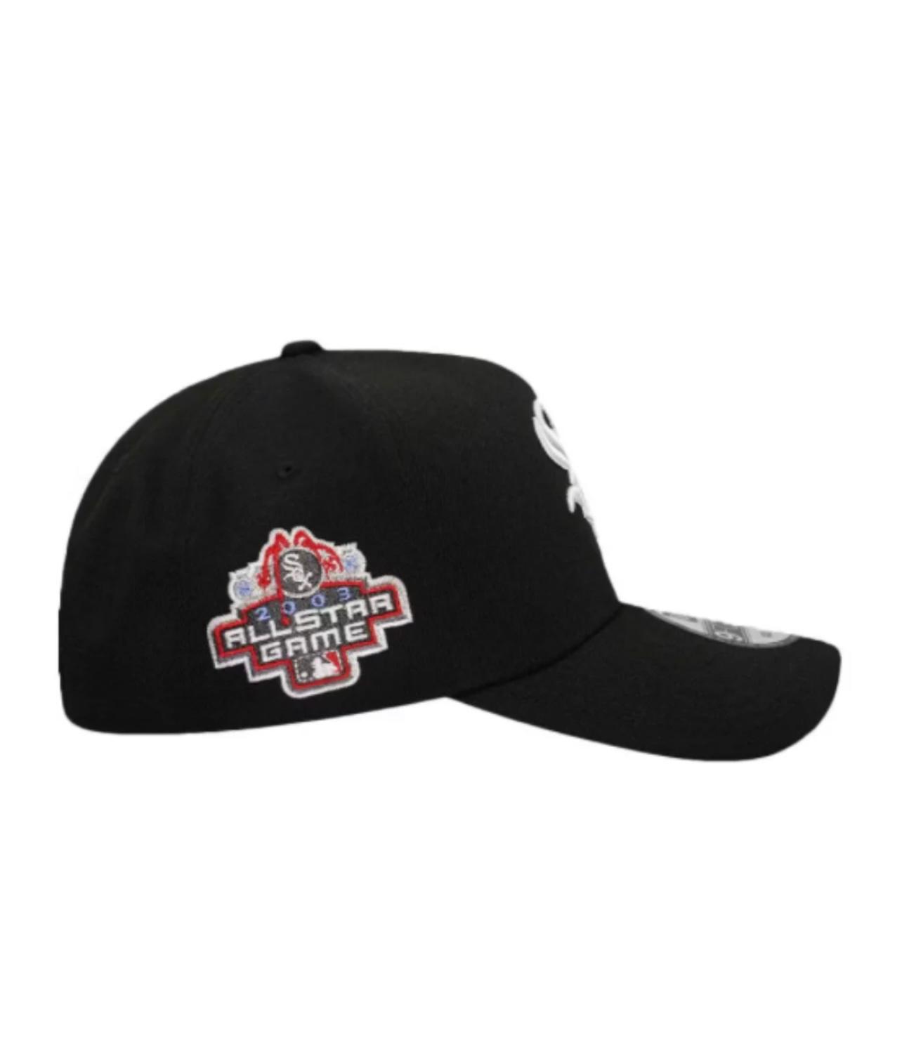NEW ERA CHICAGO WHITE SOX 2003 ASG PATCH BLACK AND RED EDITION 9FORTY A-FRAME SNAPBACK CAP