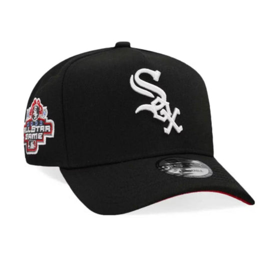 NEW ERA CHICAGO WHITE SOX 2003 ASG PATCH BLACK AND RED EDITION 9FORTY A-FRAME SNAPBACK CAP