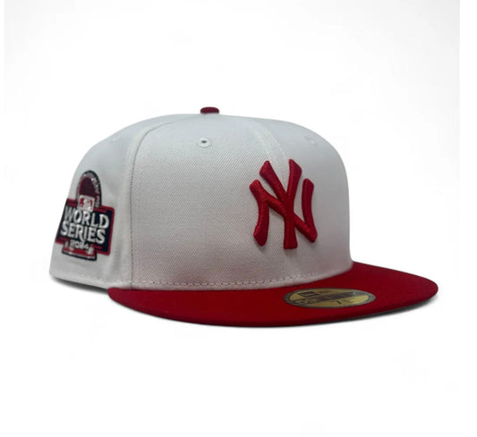New York Yankees 2024 World Series Fitted Hats-White Red