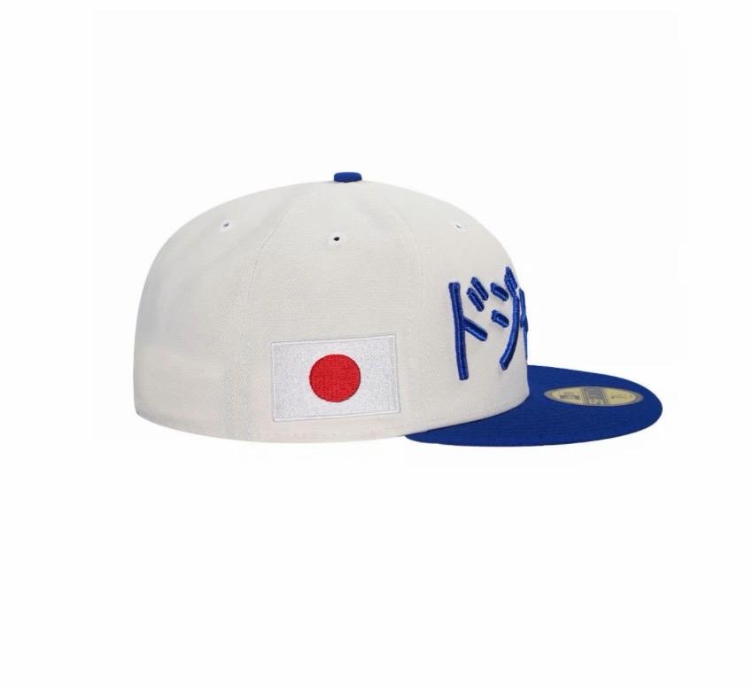 aNEW ERA LOS ANGELES DODGERS KANJI JAPAN CHROME TWO TONE EDITION 59FIFTY FITTED HAT
