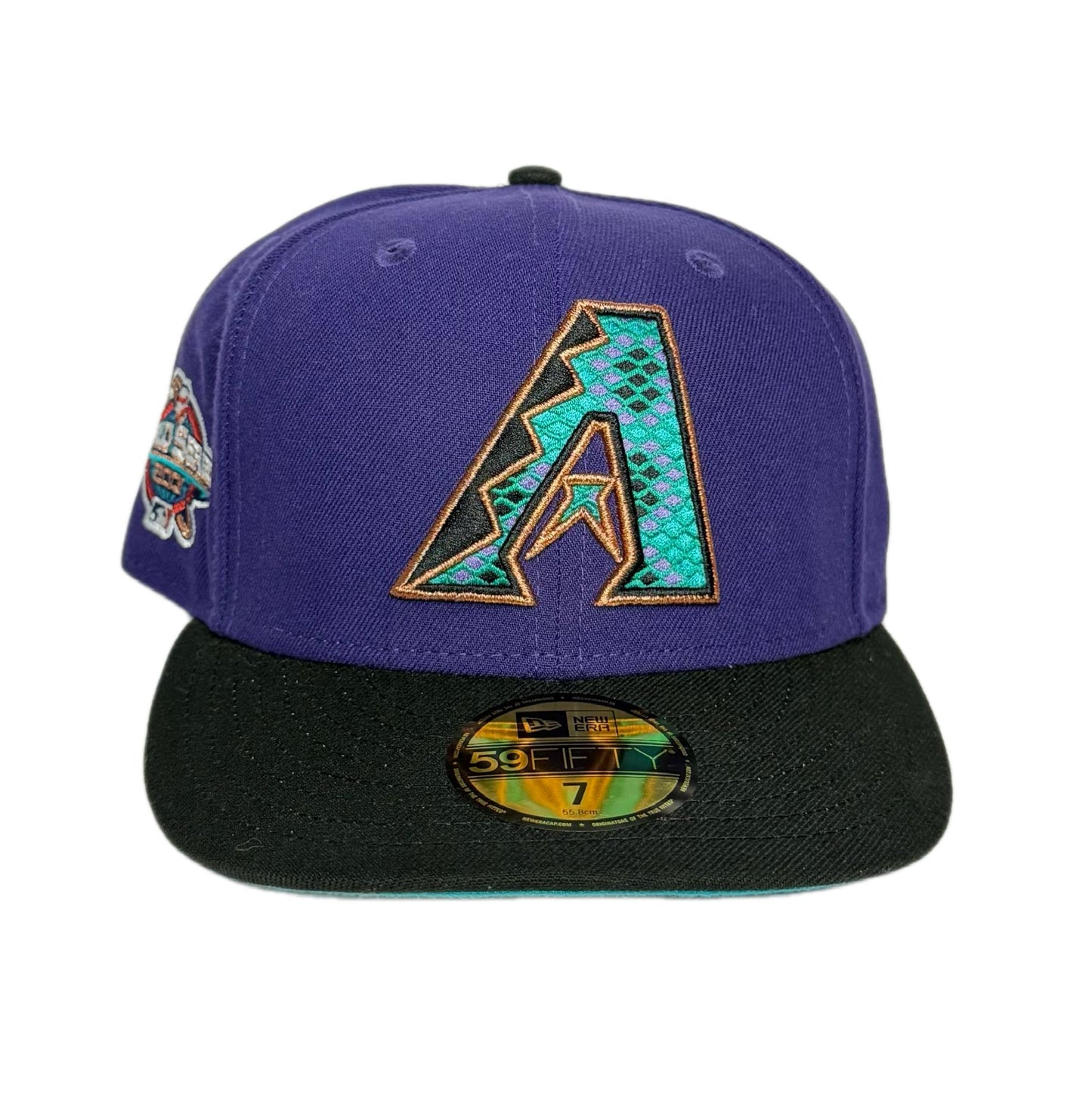 NEW ERA Arizona Diamondbacks - 59FIFTY  HAT World Series Cooperstown DEEP PURPLE