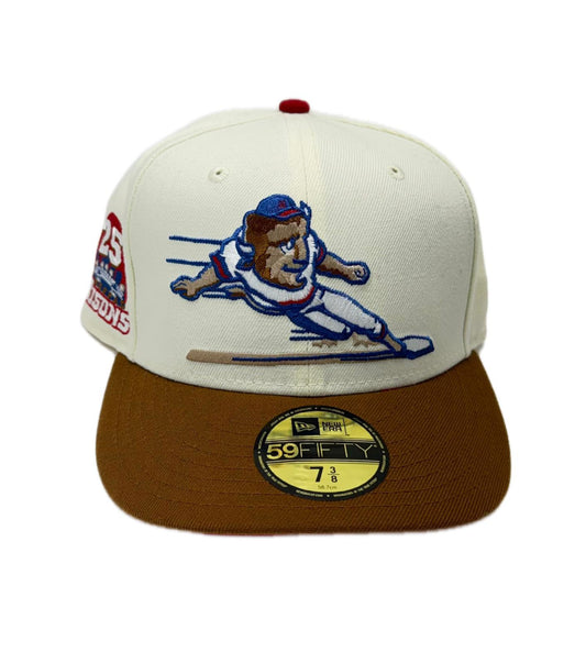 New Era Buffalo Bison Off-White/Peanut Brown 25 Years 59FIFTY Fitted Hat