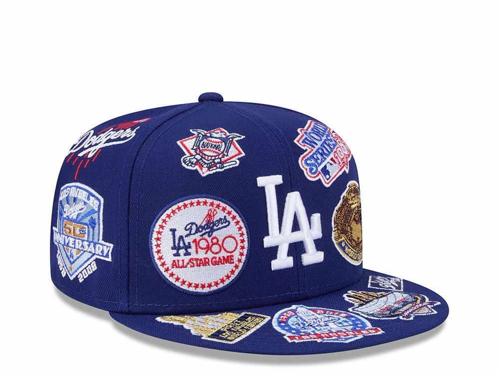 aNEW ERA LOS ANGELES DODGERS ALL OVER BLUE EDITION AFIFTY FITTEN HAT