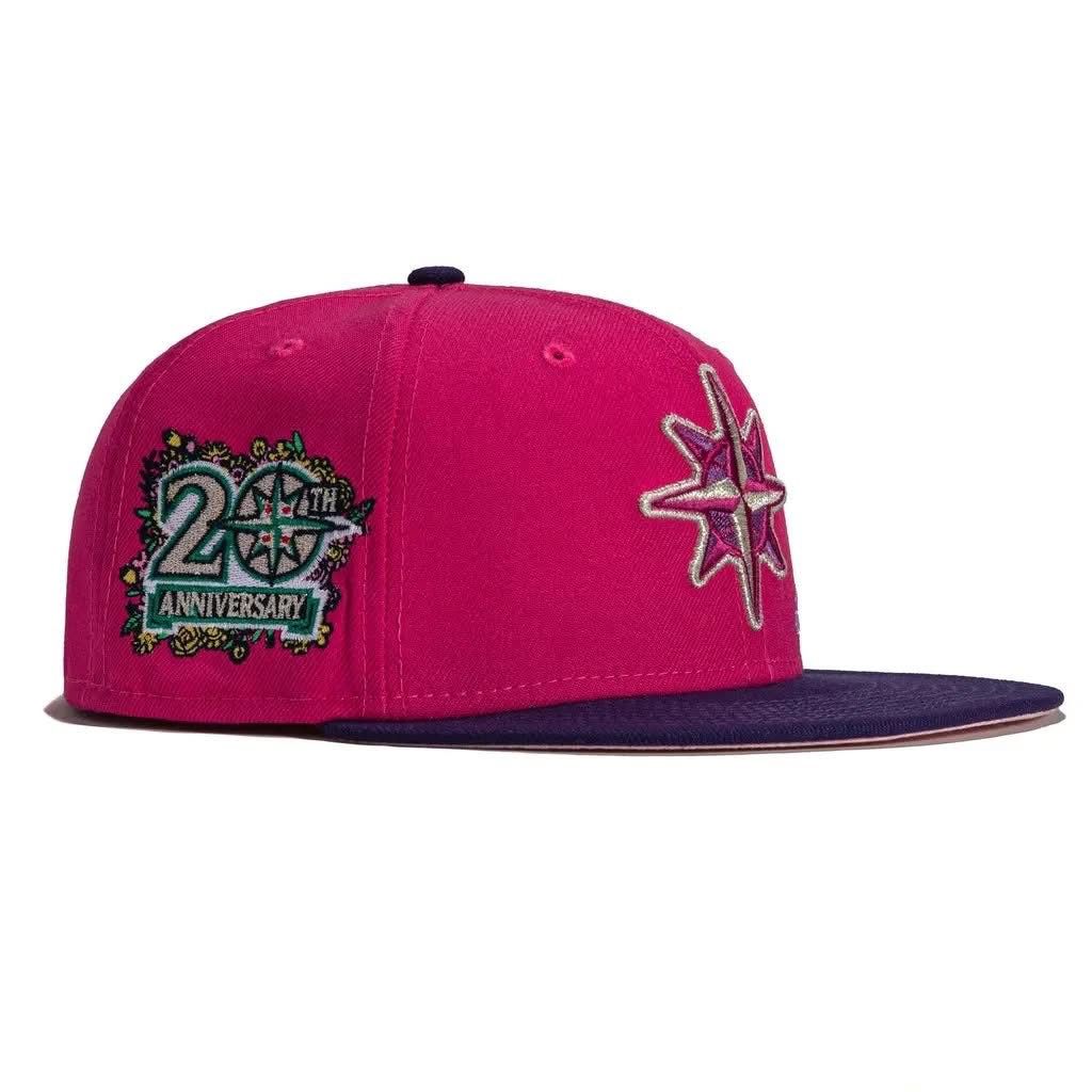 New Era 59FIFTY fitted cap in pink and purple with a "Forever