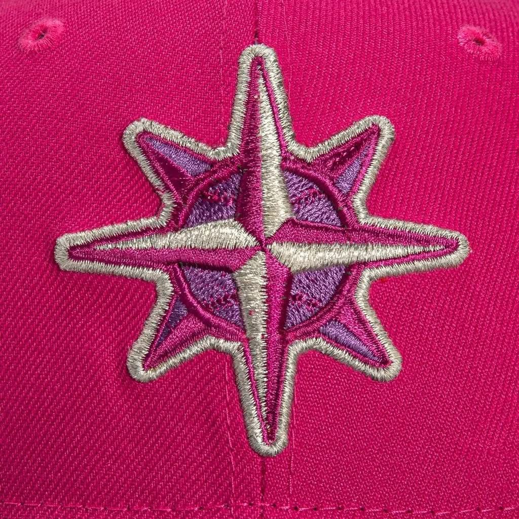 New Era 59FIFTY fitted cap in pink and purple with a "Forever