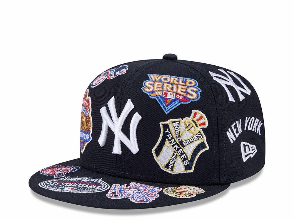 aNEW ERA NEW YORK YANKEES ALL OVER NAVY EDITION KOFIFTY FITTED HAT