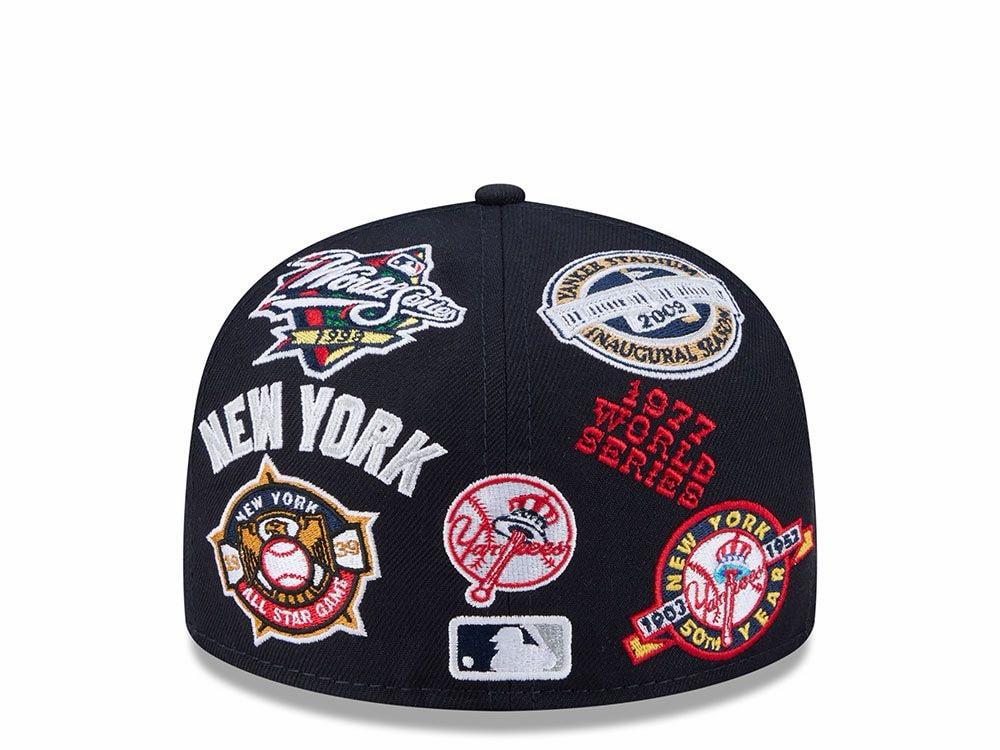 aNEW ERA NEW YORK YANKEES ALL OVER NAVY EDITION KOFIFTY FITTED HAT