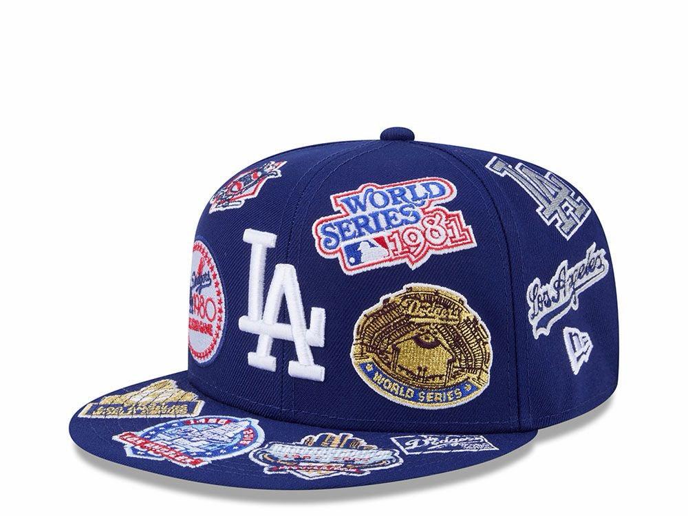 aNEW ERA LOS ANGELES DODGERS ALL OVER BLUE EDITION AFIFTY FITTEN HAT
