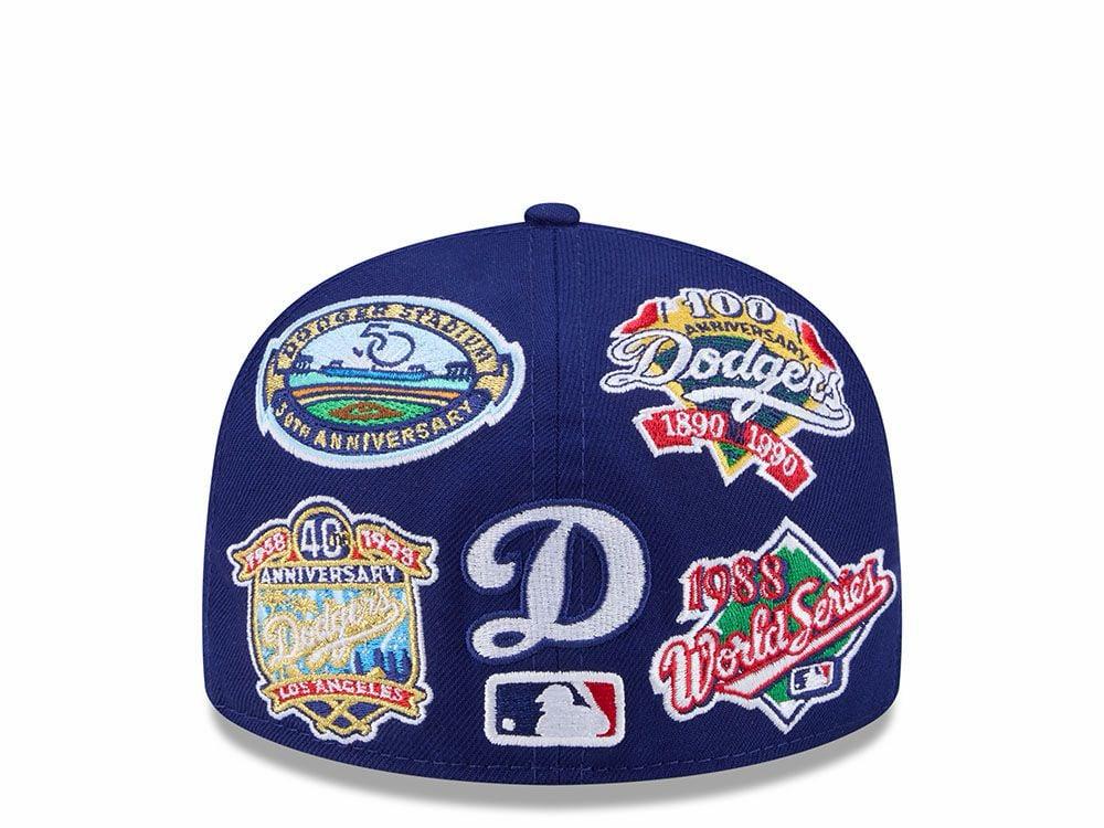aNEW ERA LOS ANGELES DODGERS ALL OVER BLUE EDITION AFIFTY FITTEN HAT