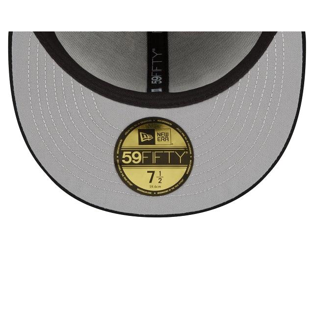 a Men's MLB New Era Black All Over 59FIFTY Fitted Hat CAP